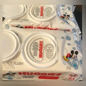 Three Huggies Simply Clean Fragrance Free Baby Wipes Each Pack Has 64 Wipes!